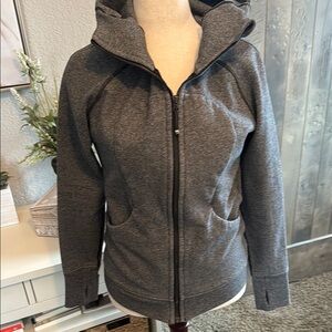 Gray Zip-Up Hoodie